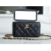 Chanel Vantity case with letter handle 9.5*17*8cm