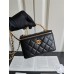 Chanel Vantity case with letter handle 9.5*17*8cm