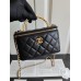 Chanel Vantity case with letter handle 9.5*17*8cm