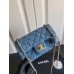 Chanel classic flap 20cm Denim gold ball