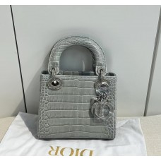 Dior lady dior 17cm Crocodile