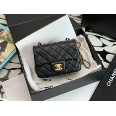 Chanel classic flap mini 20cm gold ball