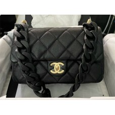 Chanel classic flap bag thick chain 23*15*5cm 2024 new