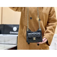 Chanel Small Hobo Bag, 3710, Size 19*17*6cm