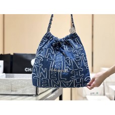 CHANEL 22 MEDIUM HANDBAG DENIM  AS3261 Size: 39*42*8cm 2024 New