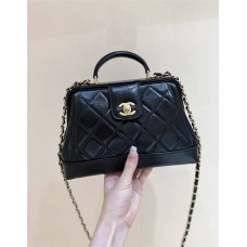 Chanel  SMALL BAG WITH TOP HANDLE  AS4959 Size 16*23.5*8cm 2024 New