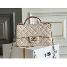 Chanel classic flap with handle 20cm 2024 New