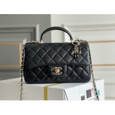 Chanel classic flap with handle 20cm 2024 New