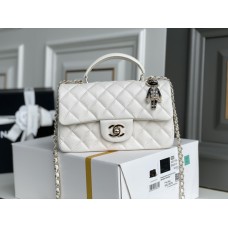 Chanel classic flap with handle 20cm 2024 New