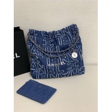 Chanel 22 bag 39cm denim  2024 New