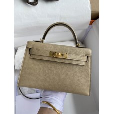 Hermes mini kelly 2  goat leather 19cm 2024 New