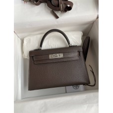 Hermes mini kelly 2  goat leather 19cm 2024 New