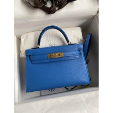 Hermes mini kelly 2  goat leather 19cm 2024 New