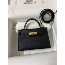 Hermes mini kelly 2  goat leather 19cm 2024 New