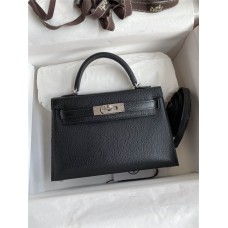 Hermes mini kelly 2  goat leather 19cm 2024 New