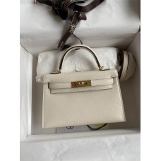 Hermes mini kelly 2  goat leather 19cm 2024 New