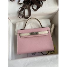 Hermes mini kelly 2  goat leather 19cm 2024 New