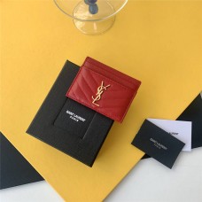 YSL SAINT LAURENT wallet 10x7.5x0.5 cm 2025 New