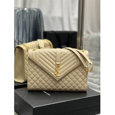 YSL SAINT LAURENT Envelope 487198 size: 31×22×7.5cm 2025 New