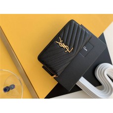 YSL SAINT LAURENT wallet 358094    size: 19x9cm 2025 New