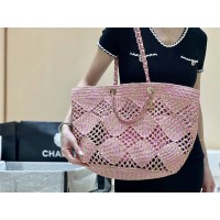 Chanel Large Tote Raffia  AS4576 Size : 52*37cm 2025 New