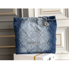 Chanel 22 bag Denim 39x42x8cm 2025 new 