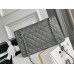 Chanel Classic Flap bag Medium 25 Gray with silver hardware, Caviar leather, Hass Factory leather, edge stitching.