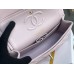 Chanel Classic Flap bag Small 23 Pink with champagne gold hardware, Caviar leather, Hass Factory leather, seamless.