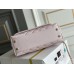 Chanel Coco Handle, small size 24cm flap bag, pink, with stitched edges, champagne gold hardware, caviar leather, Hass Factory leather, 24x14x10cm