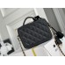 Chanel Classic Vanity Case Small 17 in Black, Gold Hardware, Caviar Leather, Hass Factory Leather, Dimensions: 14x17x8cm.