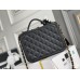 Chanel Classic Vanity Case Medium 21 in Black, Gold Hardware, Caviar Leather, Hass Factory Leather, Dimensions: 16x21x9cm.