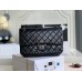 Chanel Classic Flap Bag in 2.55 Diamond Pattern So Black, Large 28, Black, Silver Hardware, Lambskin Leather, Padded Leather, Hass Factory Leather, Dimensions: 28x20x8cm.