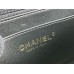 Chanel Classic Flap Bag with Top Handle, adorned with Rhinestones, Mini 18, Lambskin Leather, Hass Factory Leather, Dimensions: 13x18x7cm.