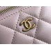 Chanel Vanity Case with Lipstick Holder, Gold Hardware, Gold Ball, Pink with Gold Hardware, Mini 11, Lambskin Leather, Hass Factory Leather, Dimensions: 9x11x7cm.