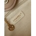 Chanel Beach Bag in Camel Color with White Letters, 38cm.