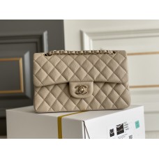 Chanel Classic Flap Bag in Small 23, Light Apricot, Champagne Gold Hardware, Caviar Leather, Hass Factory Leather, 23x15x6cm.