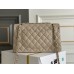 Chanel Classic Flap Bag in Medium 25, Light Apricot, Champagne Gold Hardware, Caviar Leather, Hass Factory Leather, 23x15x6cm.