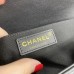 Chanel Le Boy Bag 67086, Medium 25, Calfskin Leather, Vertical Quilted, Black with Gold Hardware, 25cm.