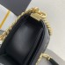 Chanel Le Boy Bag, Small 20, Calfskin Leather, Black with Gold Hardware, 20cm.