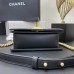 Chanel Le Boy Bag, Small 20, Caviar Leather, Black with Gold Hardware, 20cm.