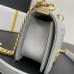 Chanel Le Boy Bag, Small 20, Caviar Leather, Gray with Gold Hardware, 20cm.