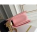 Chanel Le Boy Bag, Medium 25, Caviar Leather, Pink with Gold Hardware, 25cm.