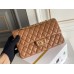 Chanel Classic Flap bag Medium 25 Caramel Gold Hardware Lambskin Hass Factory leather 25x16x7cm