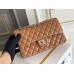 Chanel Classic Flap bag Medium 25 Caramel Silver Hardware Lambskin Hass Factory leather 25x16x7cm