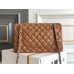 Chanel Classic Flap bag Medium 25 Caramel Silver Hardware Lambskin Hass Factory leather 25x16x7cm