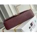 Chanel Classic Flap bag Medium 25 Burgundy Gold Hardware Lambskin Hass Factory leather 25x16x7cm