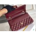 Chanel Classic Flap bag Medium 25 Burgundy Gold Hardware Lambskin Hass Factory leather 25x16x7cm