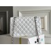 Chanel Classic Flap bag Small 23 White Silver Hardware Lambskin Hass Factory leather 15x23x6cm