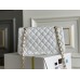 Chanel Classic Flap bag Small 23 White Gold Hardware Lambskin Hass Factory leather 15x23x6cm