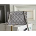 Chanel Classic Flap bag Mini 20 Grey Champagne Gold Hardware Lambskin Hass Factory leather 13x20x6cm